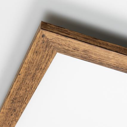 Brilagi - Plafoniera LED dimmerabile SLIMFRAME WOOD LED/36W/230V 49,5x49,5 cm 3000-6000K marrone + telecomando