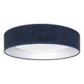 Brilagi - Plafoniera dimmerabile LED VELVET SMARTIX LED/24W/230V 3000-6000K Ø 45 cm blu Wi‑Fi Tuya Beacon + telecomando