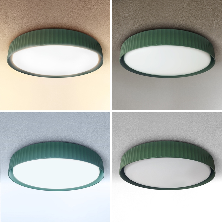 Brilagi - Plafoniera LED dimmerabile LUCIA LED/48W/230V 3000-6500K Ø 41 cm verde + telecomando