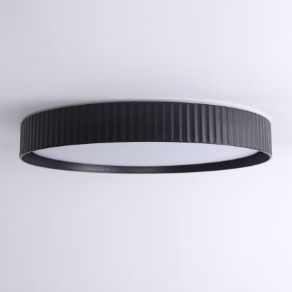 Brilagi - Plafoniera LED dimmerabile LUCIA LED/60W/230V 3000-6500K Ø 59 cm nera + telecomando