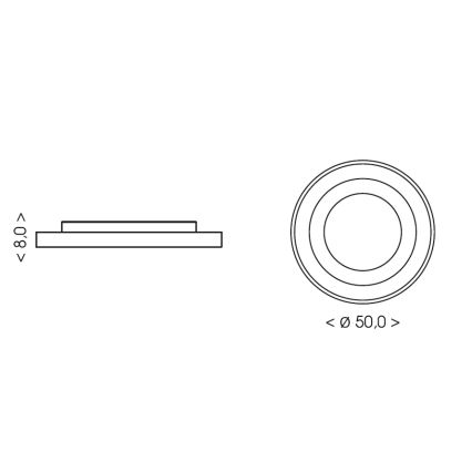 BRILAGI - Plafoniera LED dimmerabile per bambini ASTRO LED/55W/230V 3000-6000K Ø 50 cm + telecomando