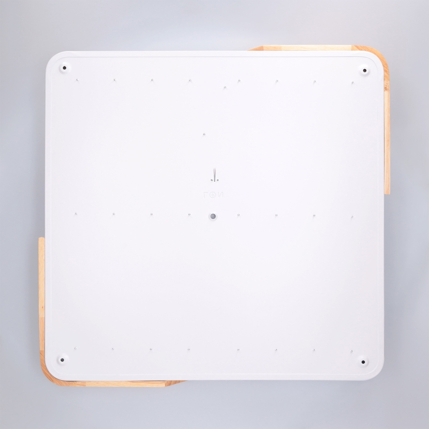 Brilagi - Plafoniera LED dimmerabile PILANA LED/60W/230V 3000-6500K rovere/bianco 56x56 cm + telecomando