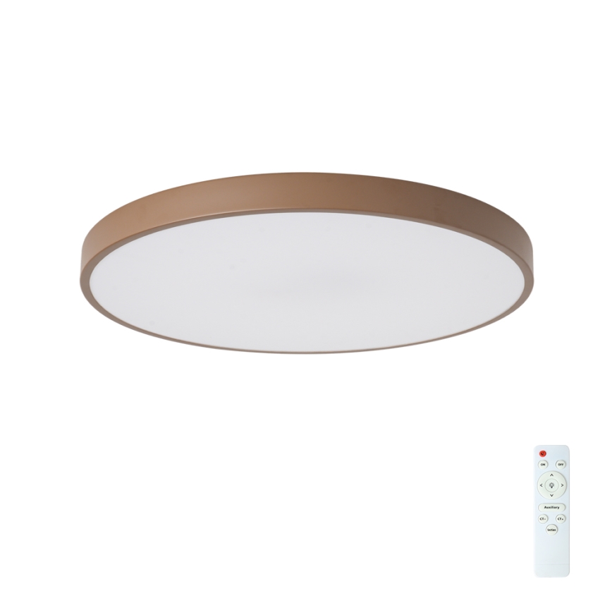 Brilagi - Plafoniera LED dimmerabile POOL LED/60W/230V 3000-6000K Ø 60 cm marrone + telecomando