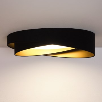 BRILAGI - Plafoniera dimmerabile VELVET TWIST LED/36W/230V 3000-6000K Ø 65 cm Wi-Fi Tuya Beacon nero/oro + telecomando