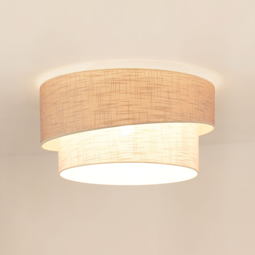 Brilagi - Plafoniera DOVER SHINE 1xE27/15W/230V diametro 50 cm grigio/color crema