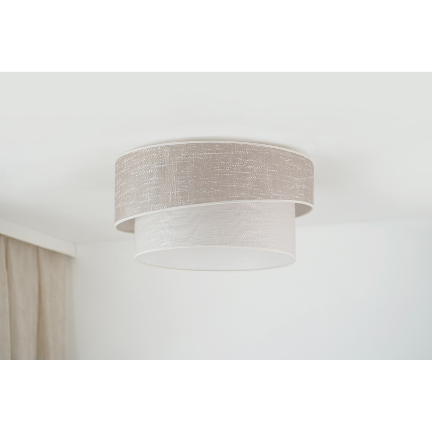 Brilagi - Plafoniera DOVER SHINE 1xE27/15W/230V diametro 50 cm grigio/color crema