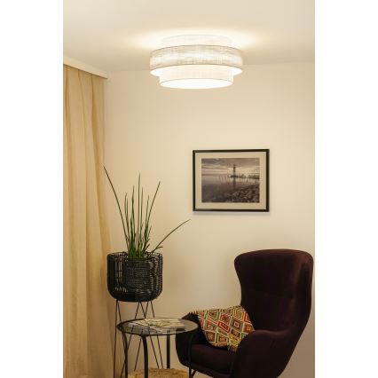Brilagi - Plafoniera DOVER SPACE LED/12W/230V diametro 50 cm 3000K/4000K/6400K grigio/color crema