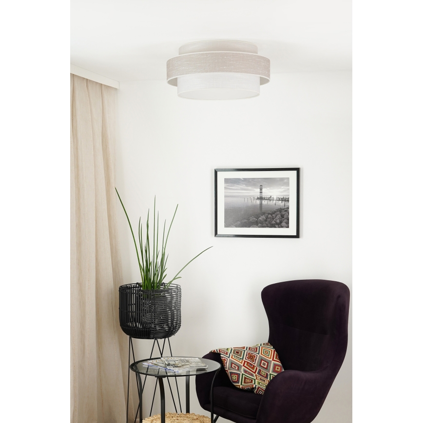 Brilagi - Plafoniera DOVER SPACE LED/12W/230V diametro 50 cm 3000K/4000K/6400K grigio/color crema