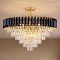 BRILAGI - Plafoniera ECLIPSE 12xE14/10W/230V Ø 78 cm oro/nero