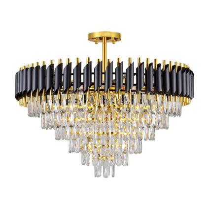 BRILAGI - Plafoniera ECLIPSE 12xE14/10W/230V Ø 78 cm oro/nero