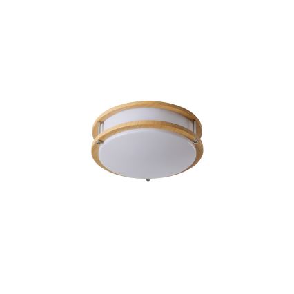 Brilagi - Plafoniera ELARO 2xE27/40W/230V, diametro 26 cm, finitura effetto legno