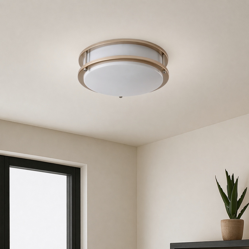 Brilagi - Plafoniera ELARO 2xE27/40W/230V Ø 26 cm dorata
