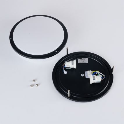 Brilagi - Plafoniera ELARO 2xE27/40W/230V Ø 26 cm nero