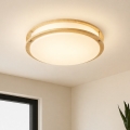 Brilagi - Plafoniera ELARO 4xE27/40W/230V Ø 41 cm finitura effetto legno