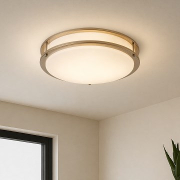 Brilagi - Plafoniera ELARO 4xE27/40W/230V Ø 41 cm oro