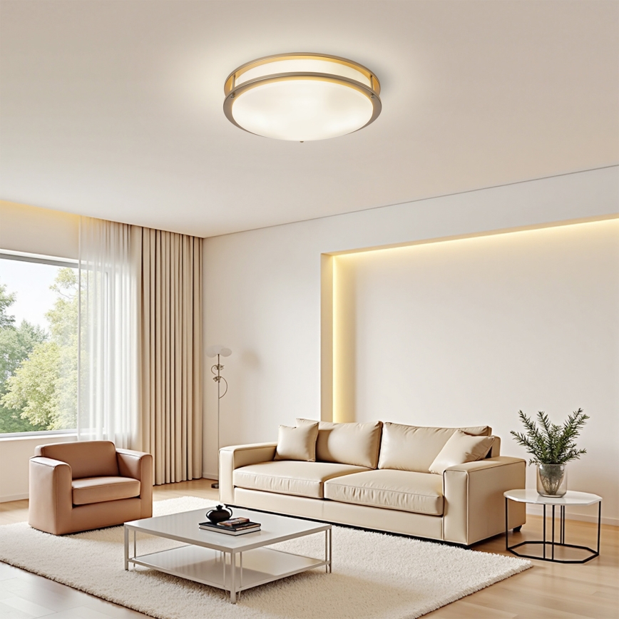 Brilagi - Plafoniera ELARO 4xE27/40W/230V Ø 41 cm oro