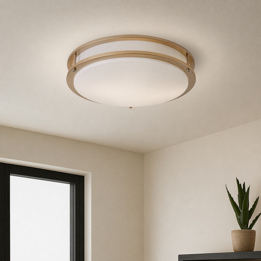 Brilagi - Plafoniera ELARO 4xE27/40W/230V Ø 41 cm oro