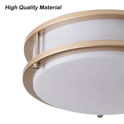 Brilagi - Plafoniera ELARO 4xE27/40W/230V Ø 41 cm oro