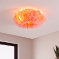 Brilagi - Plafoniera FEATHER 3xE27/40W/230V Ø 40 cm rosa
