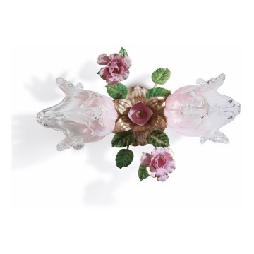 BRILAGI - Plafoniera FIORINTINO 2xE14/40W/230V oro/rosa