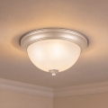 BRILAGI - Plafoniera FRESCO 2xE27/40W/230V diam. 28 cm cromo opaco
