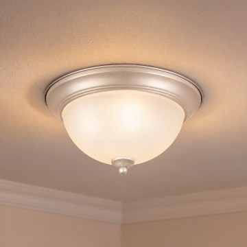 BRILAGI - Plafoniera FRESCO 2xE27/40W/230V diam. 28 cm cromo opaco