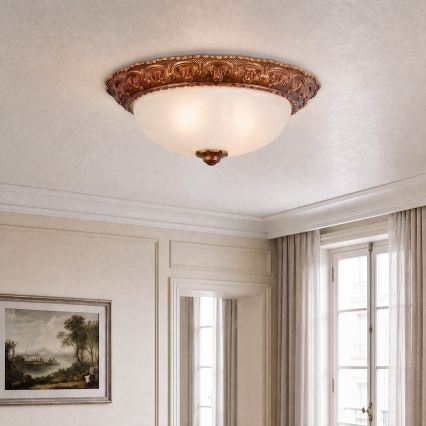 BRILAGI - Plafoniera FRESCO 2xE27/40W/230V diam. 30 cm dorata