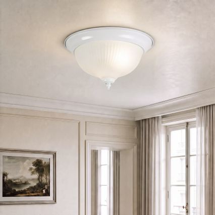 BRILAGI - Plafoniera FRESCO 2xE27/40W/230V Ø 28 cm bianca