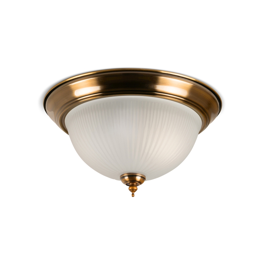 BRILAGI - Plafoniera FRESCO 2xE27/40W/230V Ø 28 cm ottone