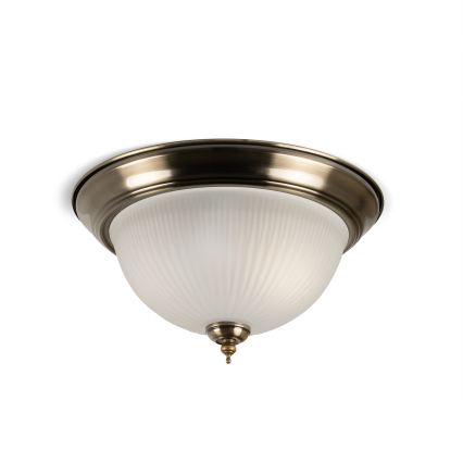 BRILAGI - Plafoniera FRESCO 2xE27/40W/230V Ø 28 cm ottone