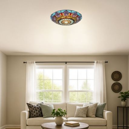 Brilagi - Plafoniera in stile Tiffany LORAS 2xE27/60W/230V