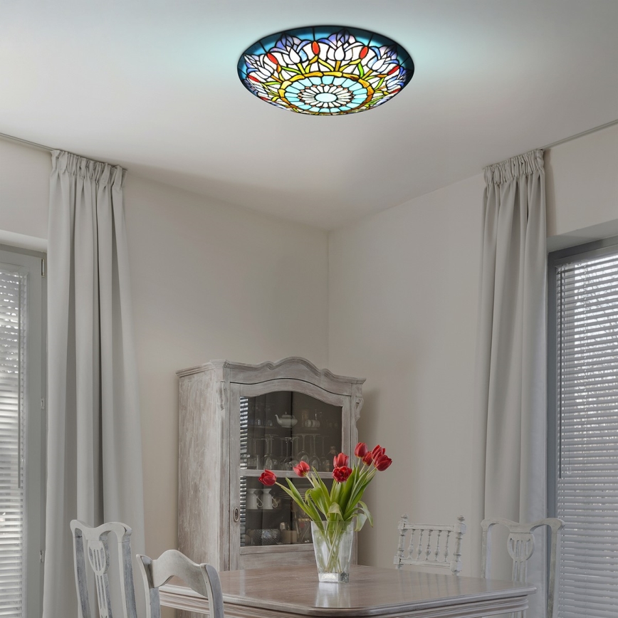 Brilagi - Plafoniera in stile Tiffany LORAS 2xE27/60W/230V