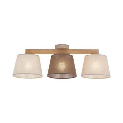 Brilagi - Plafoniera LATTE 3xE27/15W/230V pino/misto