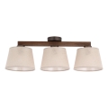 Brilagi - Plafoniera LATTE 3xE27/60W/230V pino/beige