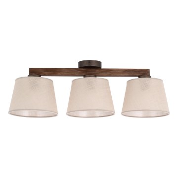 Brilagi - Plafoniera LATTE 3xE27/60W/230V pino/beige