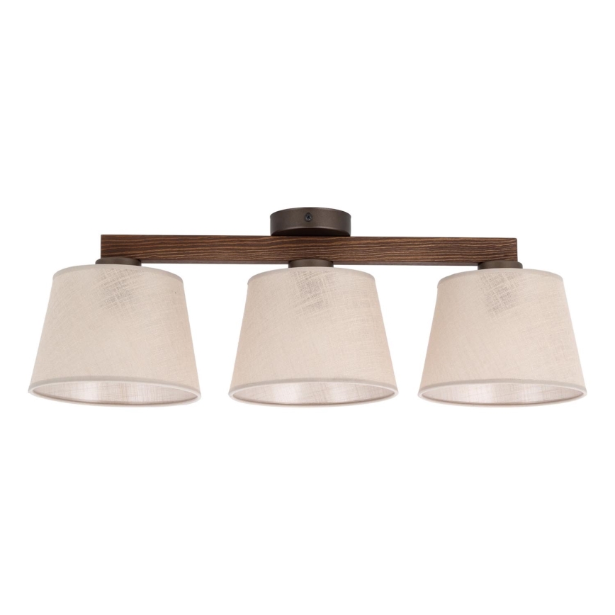 Brilagi - Plafoniera LATTE 3xE27/60W/230V pino/beige