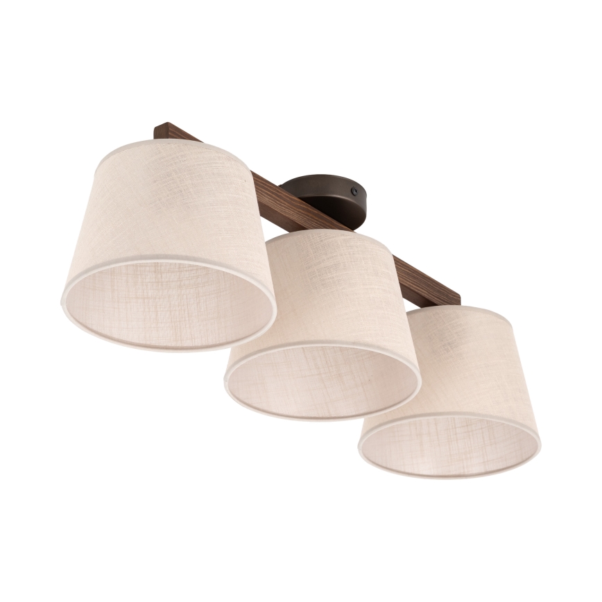 Brilagi - Plafoniera LATTE 3xE27/60W/230V pino/beige