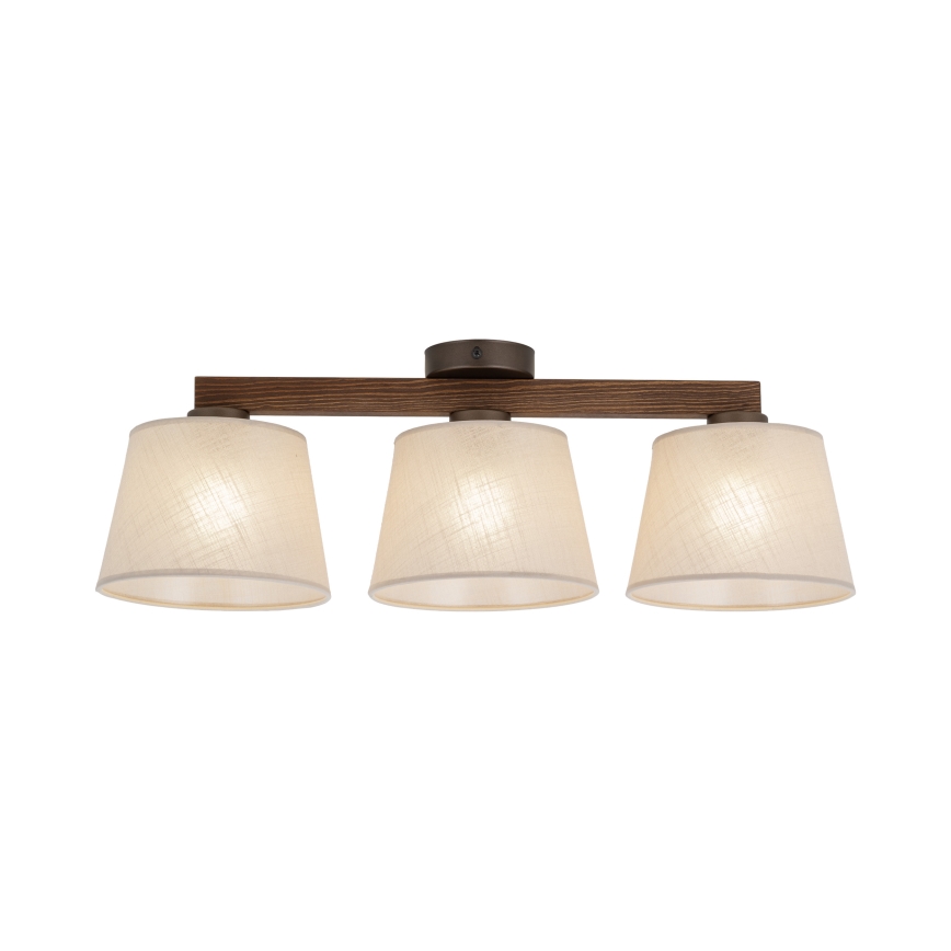 Brilagi - Plafoniera LATTE 3xE27/60W/230V pino/beige