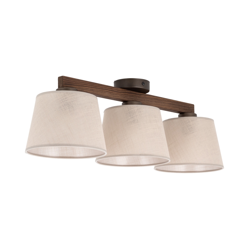 Brilagi - Plafoniera LATTE 3xE27/60W/230V pino/beige