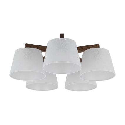 Brilagi - Plafoniera LATTE 5xE27/60W/230V pino/bianco