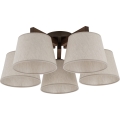 Brilagi - Plafoniera LATTE 5xE27/60W/230V pino/crema