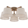 Brilagi - Plafoniera LATTE SABIA 5xE27/60W/230V pino/crema
