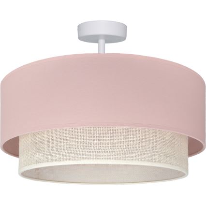 Brilagi - plafoniera LED a montaggio superficiale BOHO BOBO 1xE27/10W/230V Ø 40 cm rosa/crema