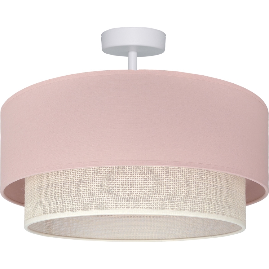 Brilagi - plafoniera LED a montaggio superficiale BOHO BOBO 1xE27/10W/230V Ø 40 cm rosa/crema