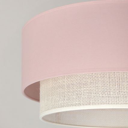 Brilagi - plafoniera LED a montaggio superficiale BOHO BOBO 1xE27/10W/230V Ø 40 cm rosa/crema