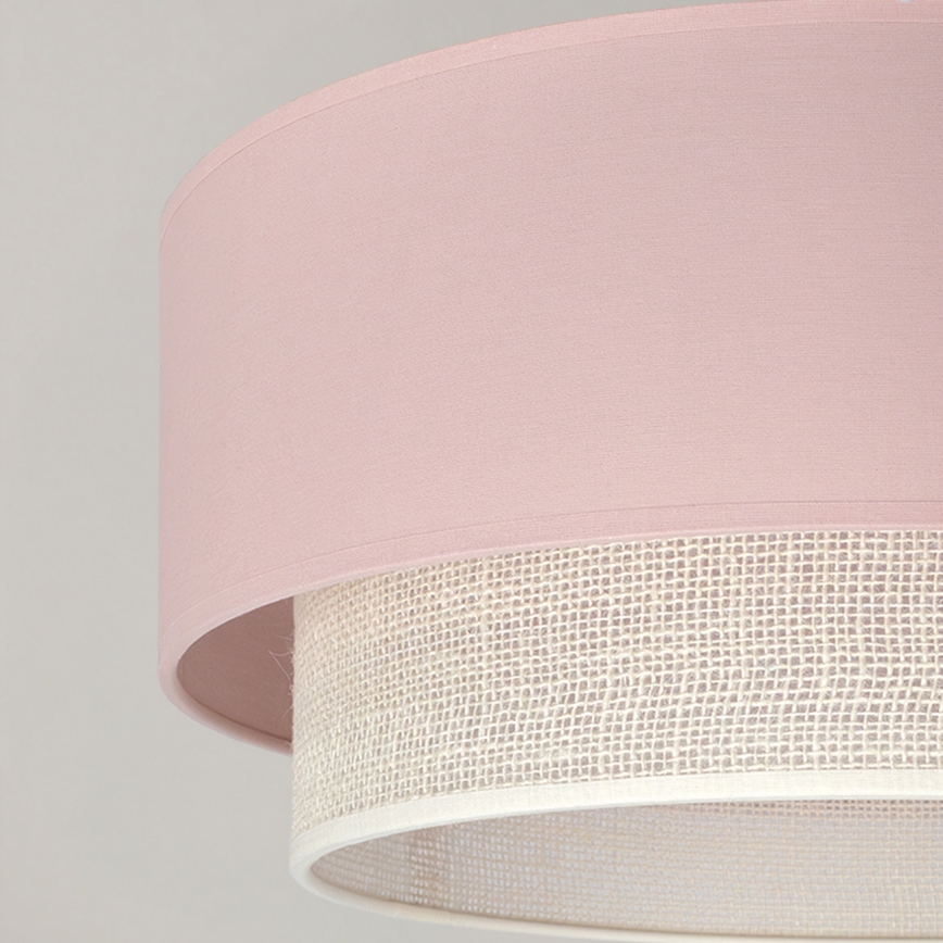 Brilagi - plafoniera LED a montaggio superficiale BOHO BOBO 1xE27/60W/230V Ø 40 cm rosa/crema