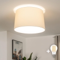 Brilagi - Plafoniera LED a montaggio superficiale CERIA 1xE27/40W/230V Ø 45 cm beige
