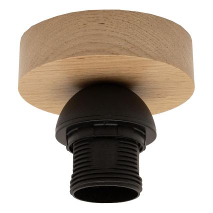 Brilagi - Plafoniera LED CERIA BOHO 1xE27/40W/230V Ø 50 cm nero/marrone/rovere