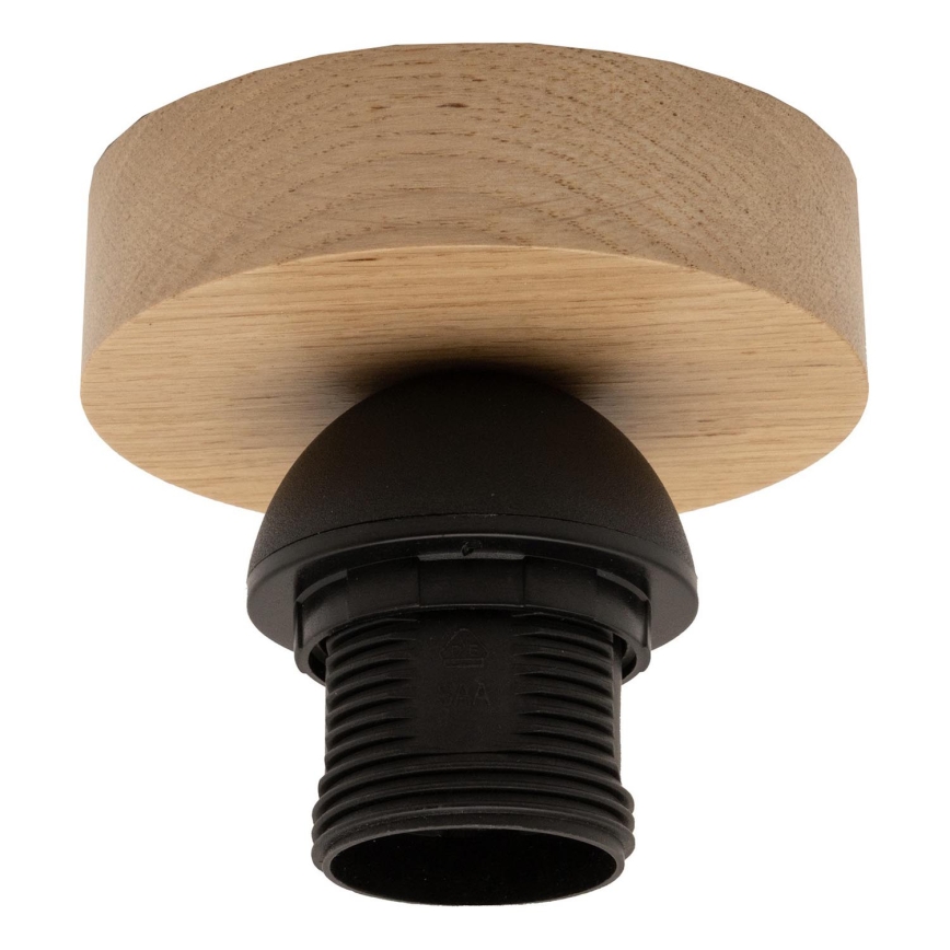 Brilagi - Plafoniera LED CERIA BOHO 1xE27/40W/230V Ø 50 cm nero/marrone/rovere