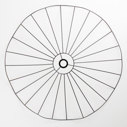 Brilagi - Plafoniera LED a montaggio superficiale CERIA WIRE 1xE27/40W/230V Ø 80 cm nero/rovere